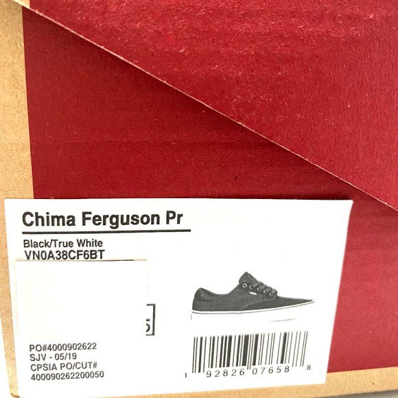 🌿Sale🌿 Vans Chima Ferguson Pro Black Canvas Low Sneaker Men Size 9 VN0A38CF6BT - Picture 11 of 11